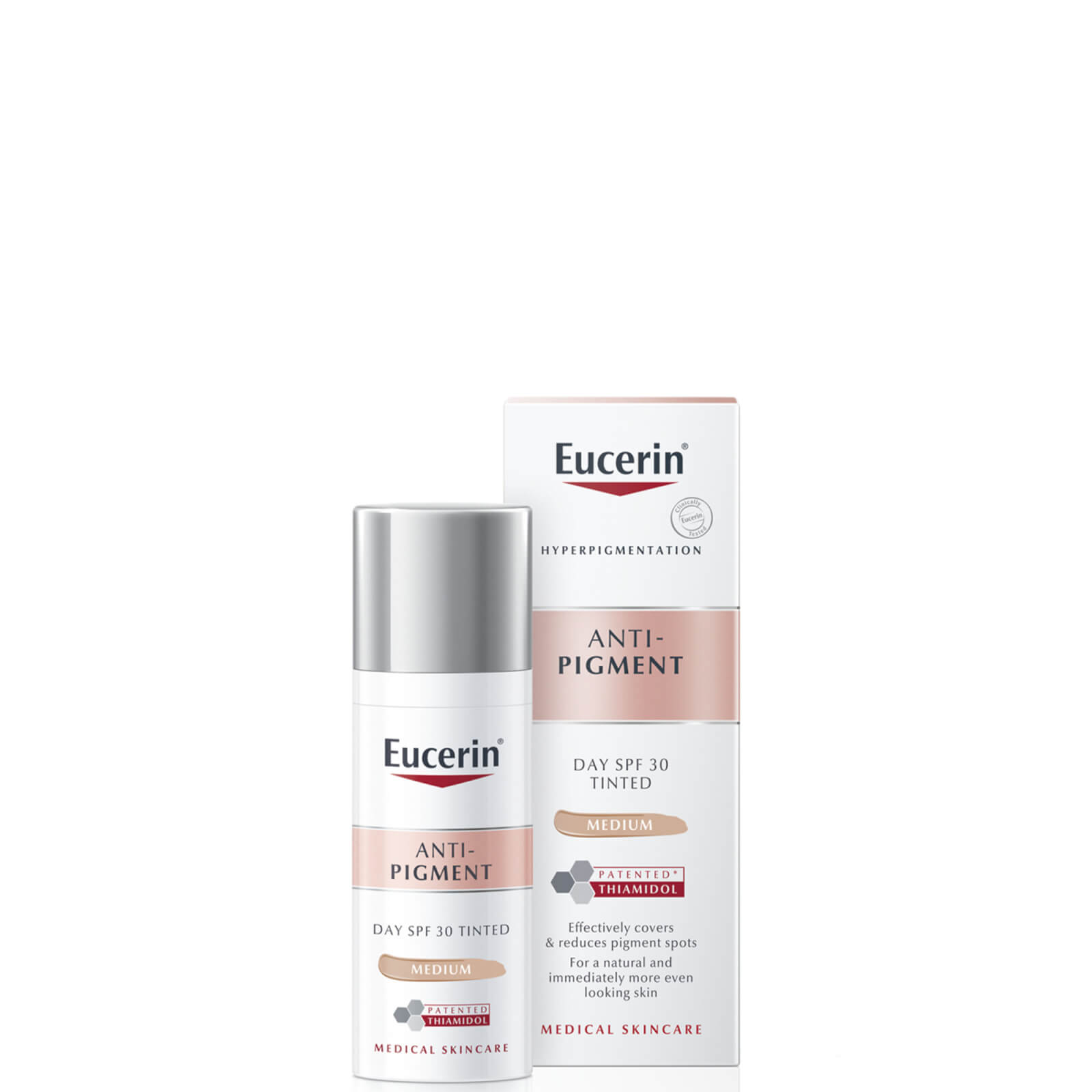Eucerin Anti-pigment Tinted Day Cream Spf30 Light 50ml In White