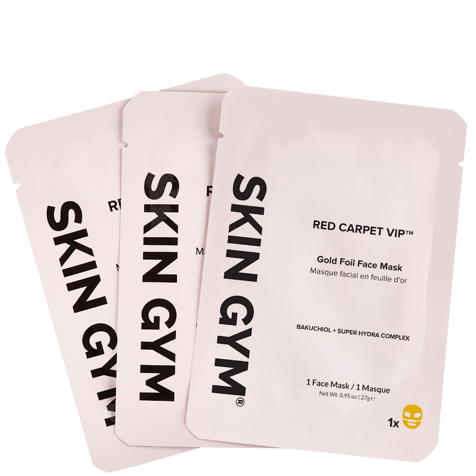Skin Gym Red Carpet Vip Gold Foil Face Mask, 3-pk.